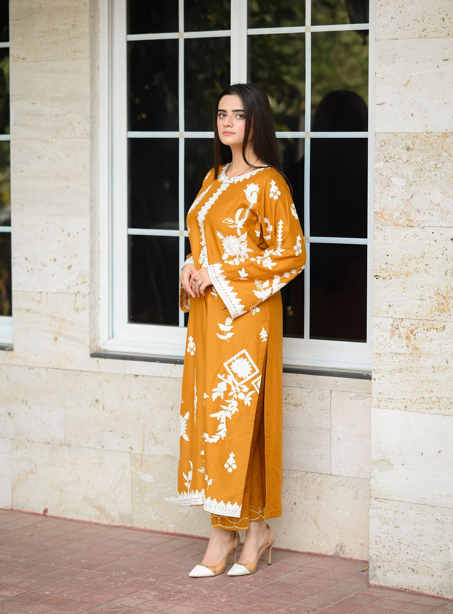 Musturd Embroidery 2pcs