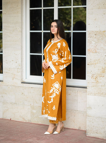 Musturd Embroidery 2pcs