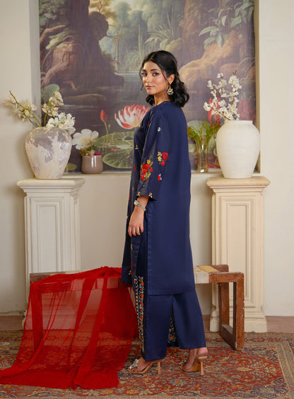Hooria Navy 3pcs