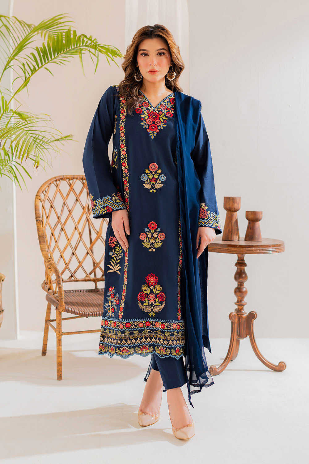 Rohma Embroidery 3pcs